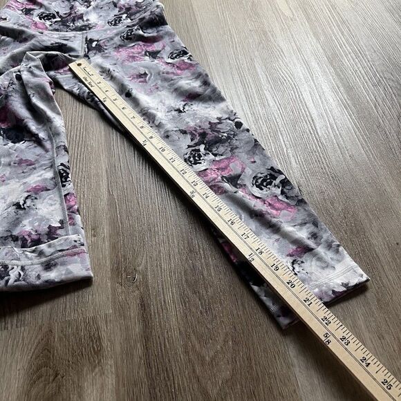 Lululemon Wunder Under Crop II Full On Luon Roll Down Moody Mirage Size 4 W6C45S - Picture 4 of 6